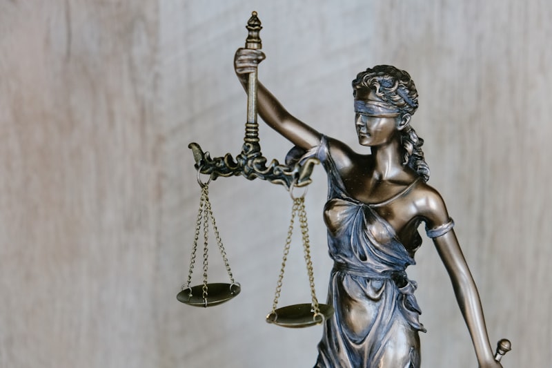 Legal scales and gavel representing law firm services